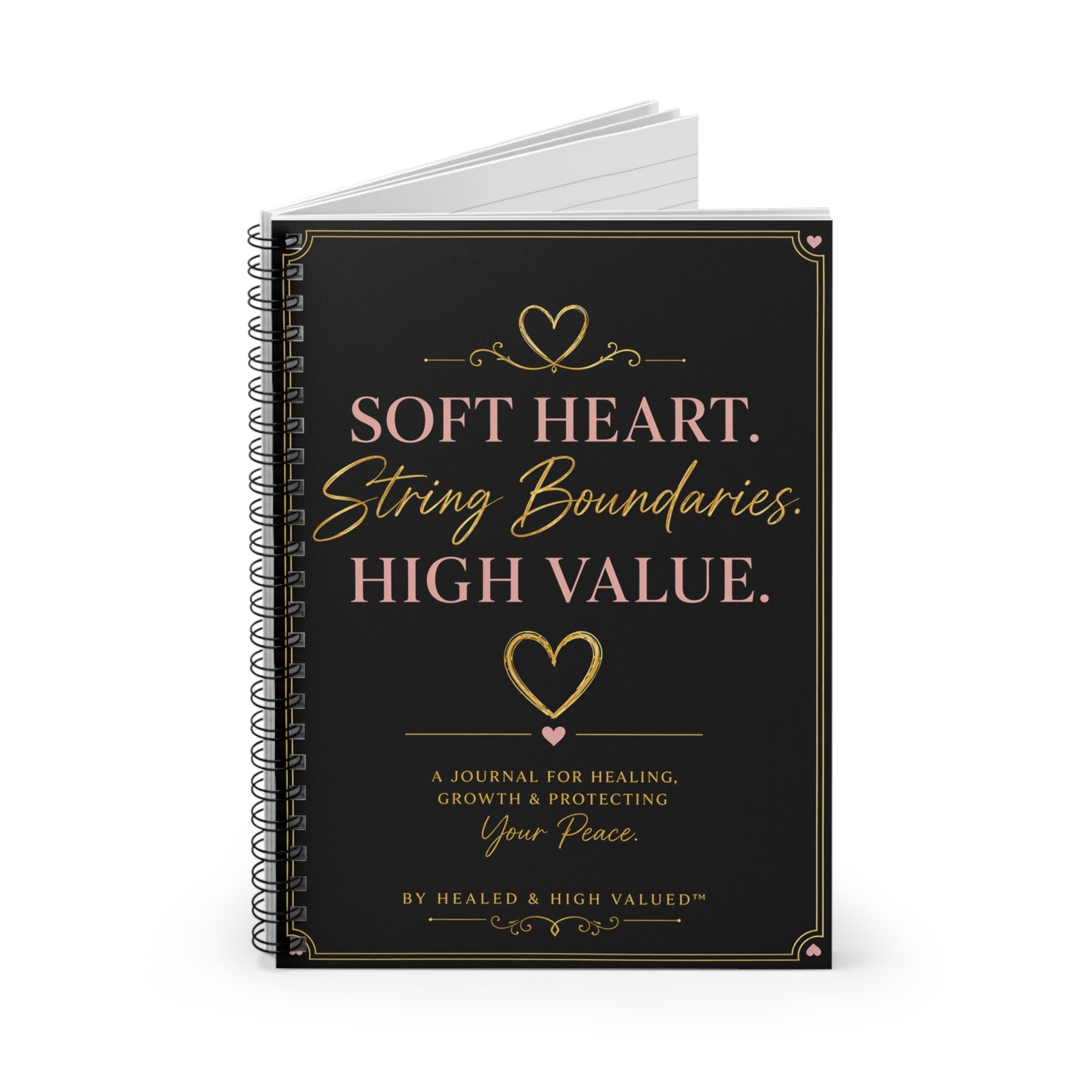 High Value Healing Journal – Self Love, Boundaries & Personal Growth Notebook