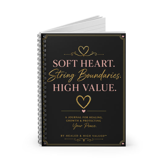 High Value Healing Journal – Self Love, Boundaries & Personal Growth Notebook